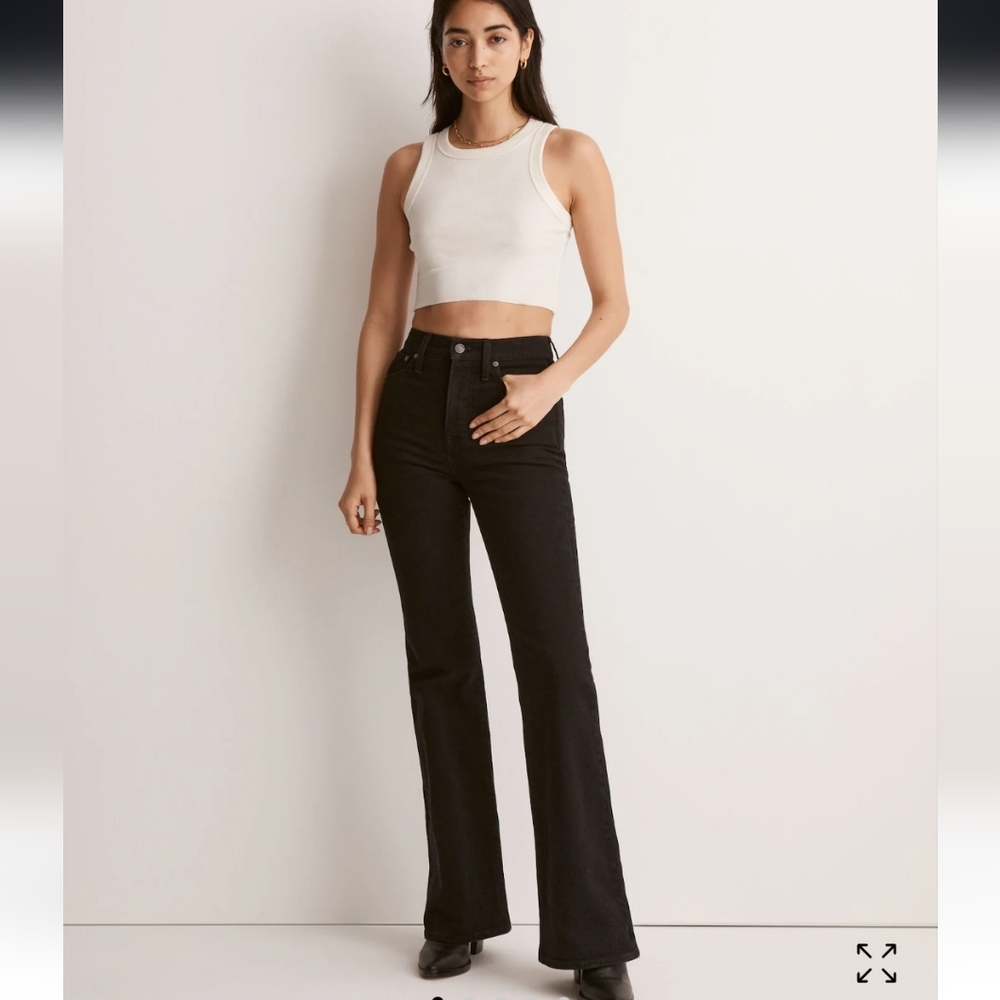 Madewell Black Flare & Wide Leg Jeans